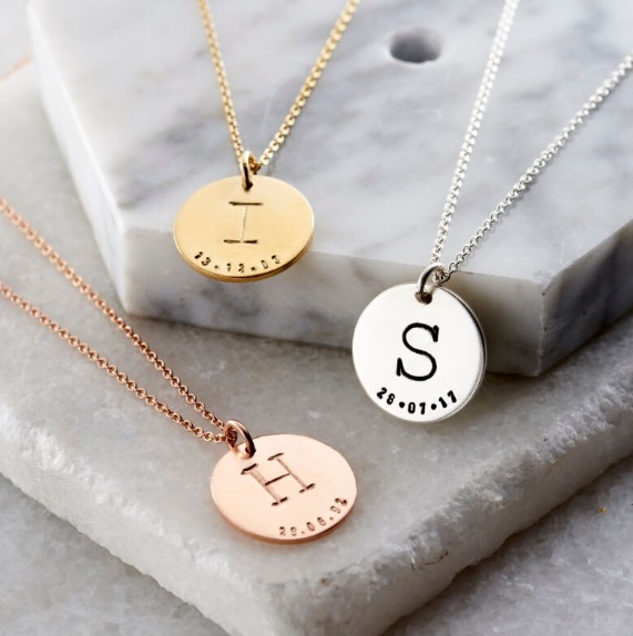 Custom silver necklace deals