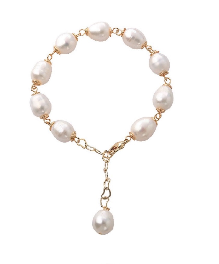 Elodie 9ct Gold Pearl Bracelet - Australian Designer Fine Jewellery