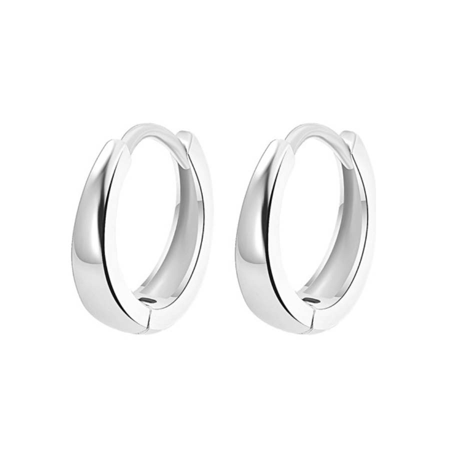 Linde Silver Clip on Hoop Earrings - Australian Designer Fine Jewellery