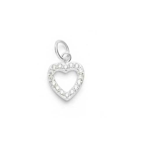 Timeless Heart Silver Charm - Australian Designer Fine Jewellery